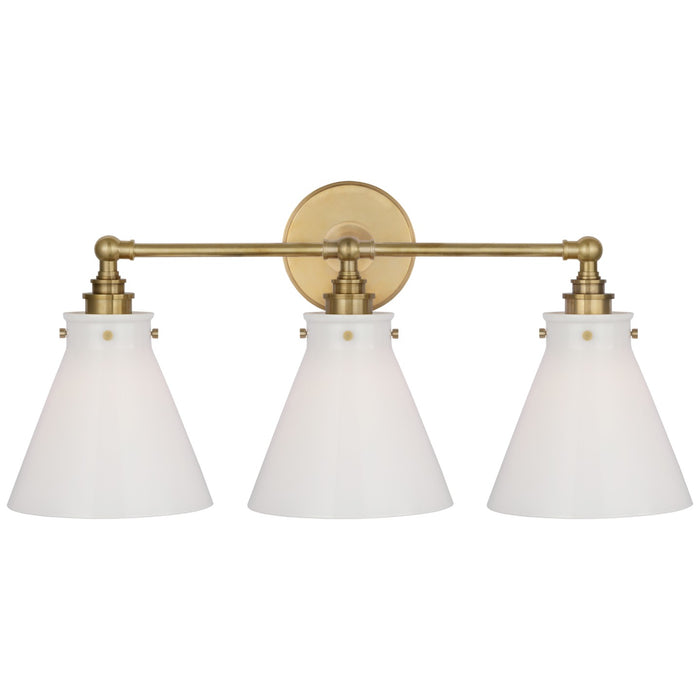 Visual Comfort Signature CHD 2529AB-WG LED Wall Sconce, Antique-Burnished Brass