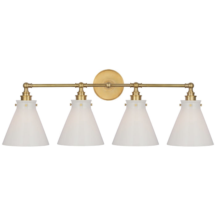 Visual Comfort Signature CHD 2530AB-WG LED Wall Sconce, Antique-Burnished Brass