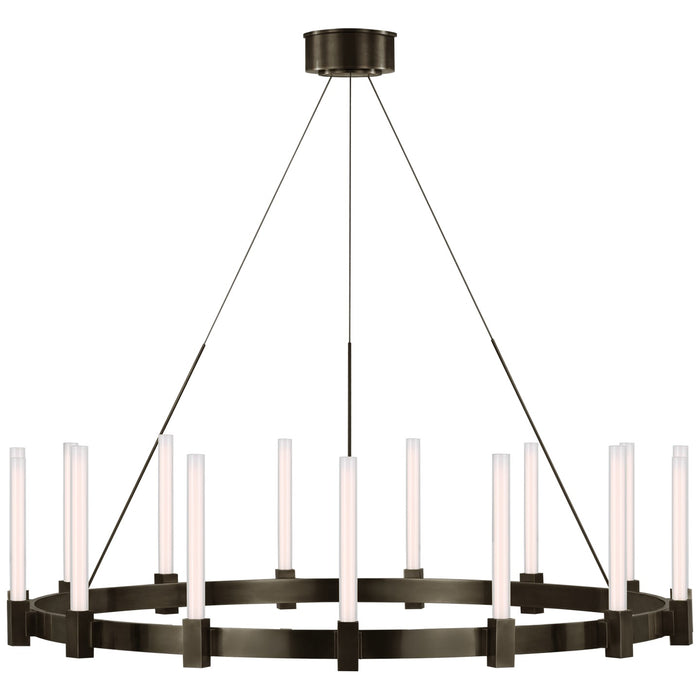 Visual Comfort Signature IKF 5362BZ-WG LED Chandelier, Bronze