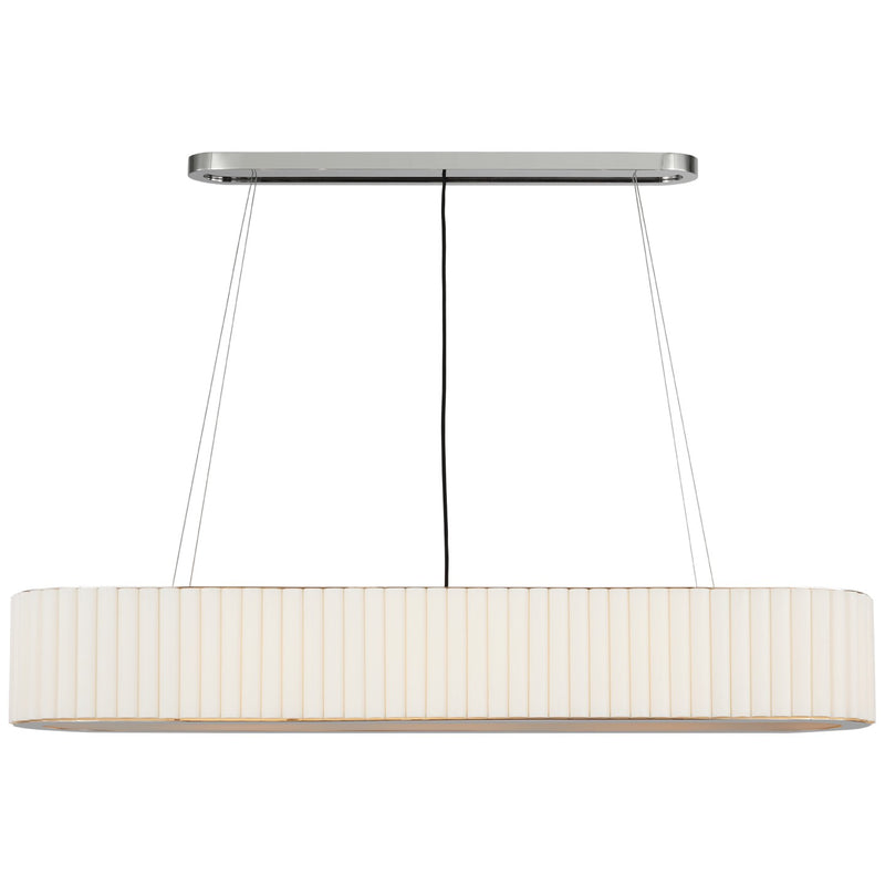 Visual Comfort Signature IKF 5445PN-L LED Linear Chandelier, Polished Nickel