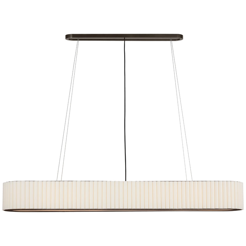 Visual Comfort Signature IKF 5446BZ-L LED Linear Chandelier, Bronze