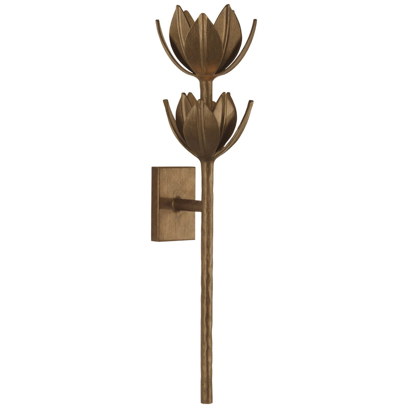 Visual Comfort Signature JN 2043ABL LED Wall Sconce, Antique Bronze Leaf