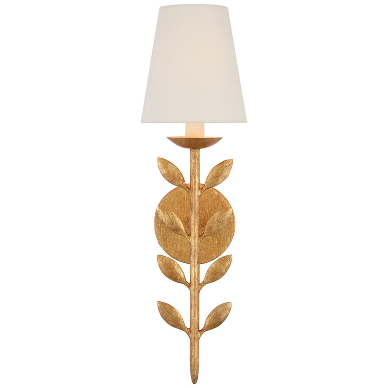 Visual Comfort Signature JN 2086AGL-L LED Wall Sconce, Antique Gold Leaf