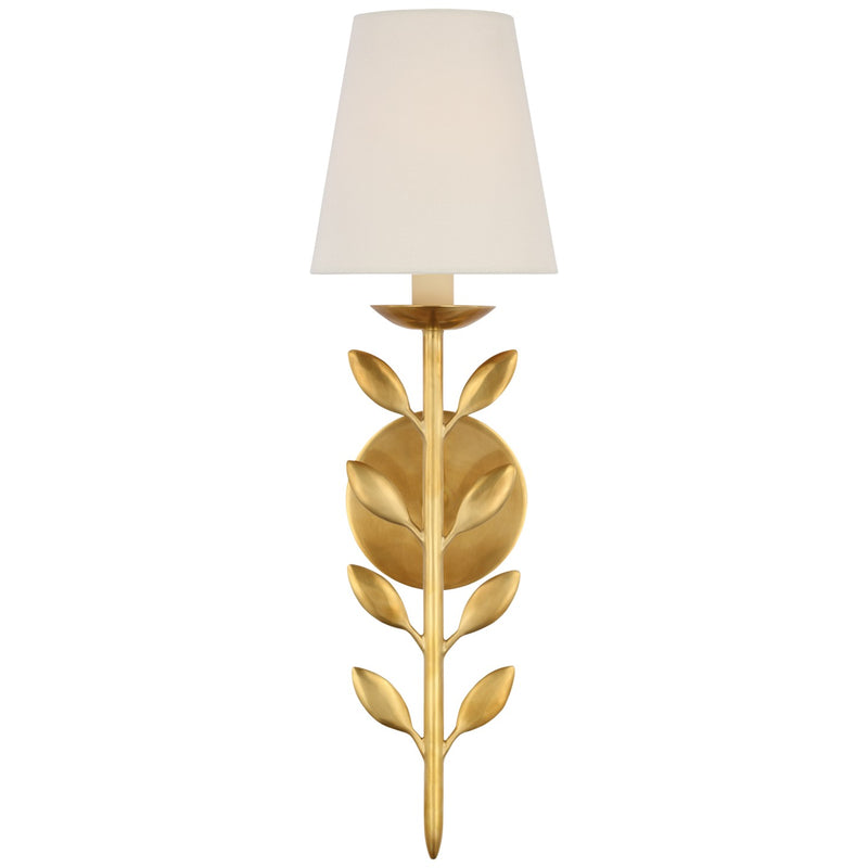 Visual Comfort Signature JN 2086HAB-L LED Wall Sconce, Hand-Rubbed Antique Brass