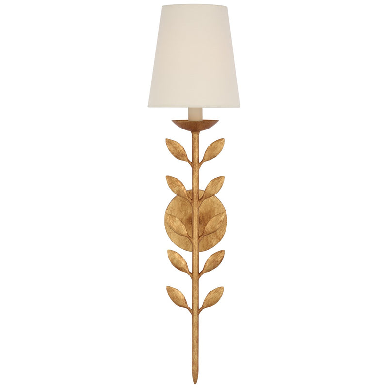 Visual Comfort Signature JN 2087AGL-L LED Wall Sconce, Antique Gold Leaf