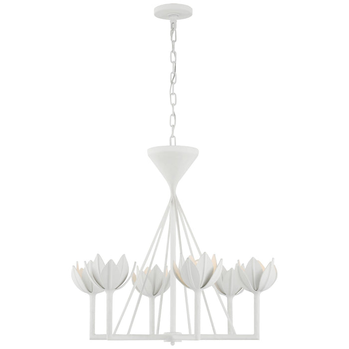 Visual Comfort Signature JN 5007PW LED Chandelier, Plaster White