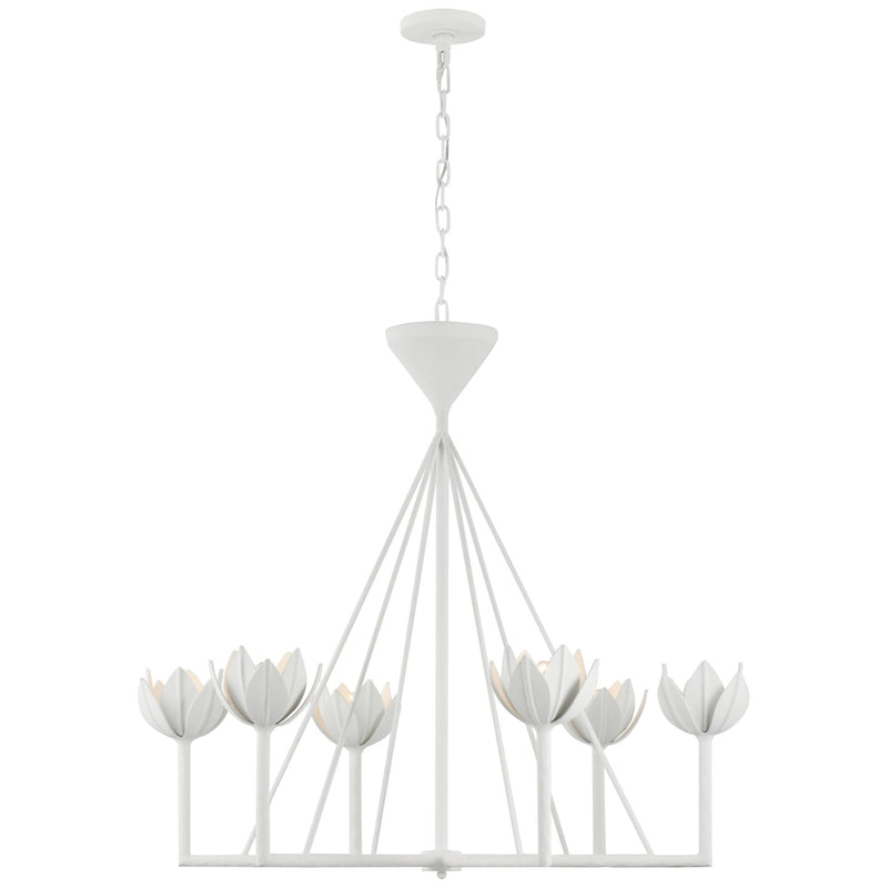 Visual Comfort Signature JN 5008PW LED Chandelier, Plaster White