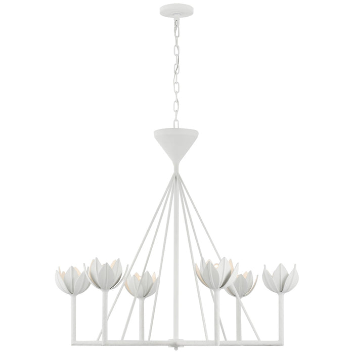 Visual Comfort Signature JN 5008PW LED Chandelier, Plaster White