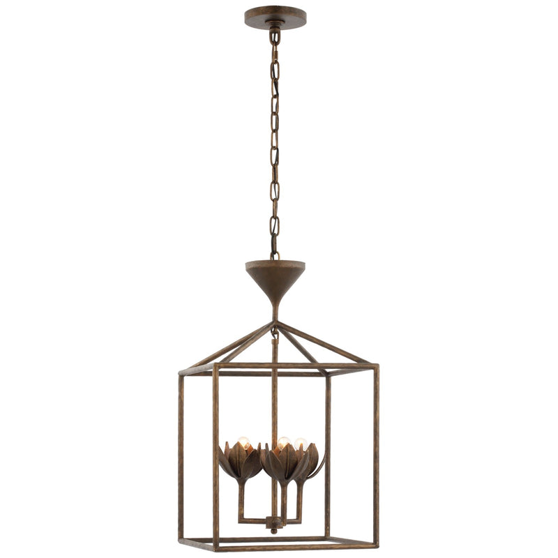 Visual Comfort Signature JN 5301ABL LED Pendant, Antique Bronze Leaf
