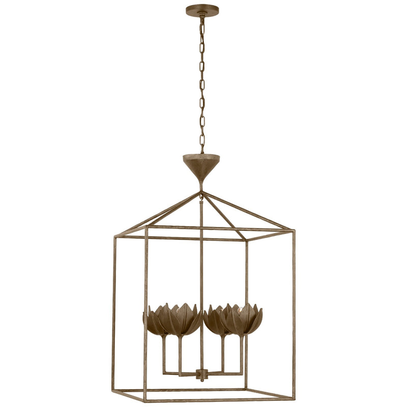 Visual Comfort Signature JN 5303ABL LED Pendant, Antique Bronze Leaf