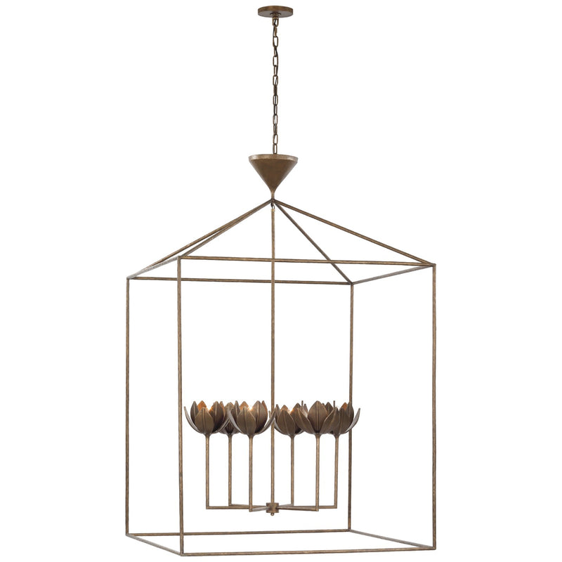 Visual Comfort Signature JN 5305ABL LED Pendant, Antique Bronze Leaf