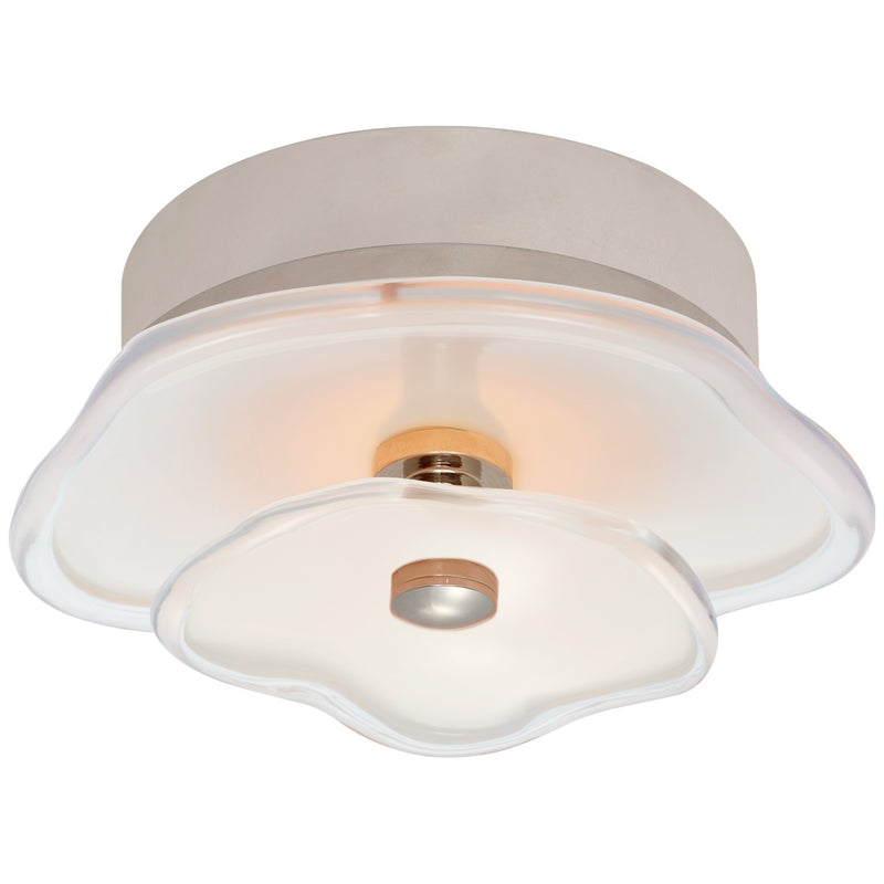 Visual Comfort Signature KS 4063PN-CRE LED Flush Mount, Polished Nickel