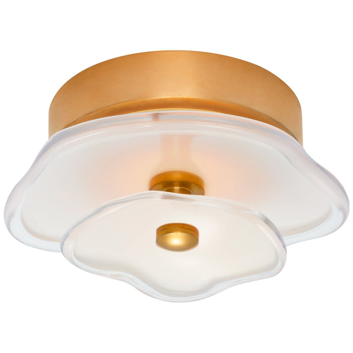 Visual Comfort Signature KS 4063SB-CRE LED Flush Mount, Soft Brass