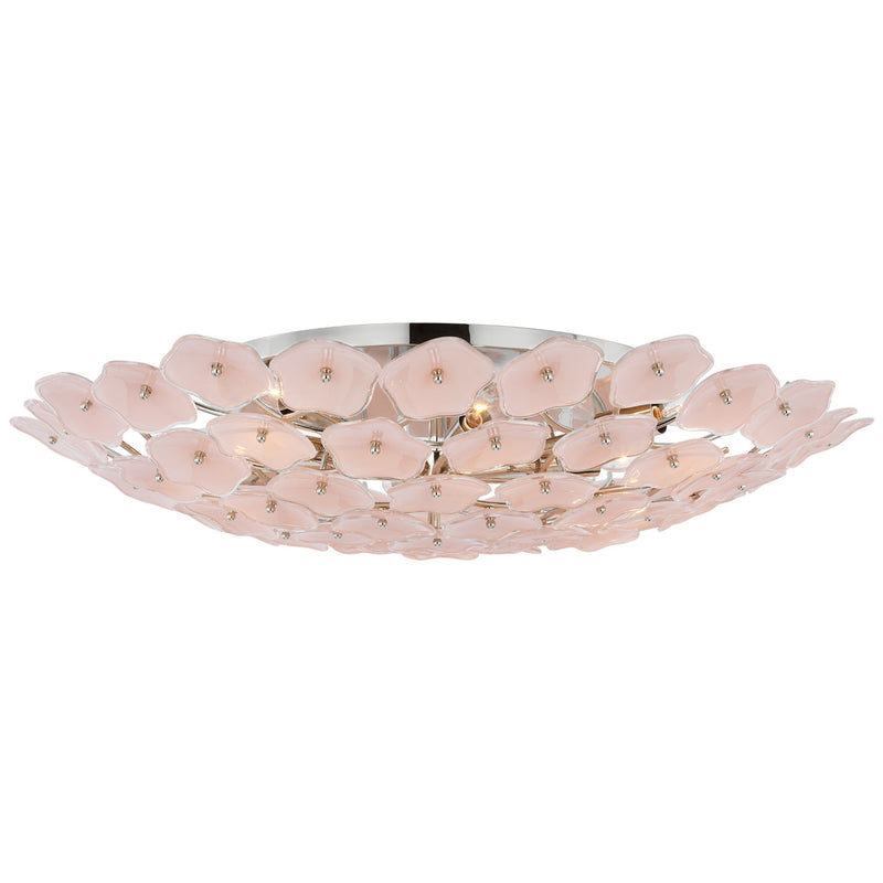 Visual Comfort Signature KS 4068PN-BLS LED Flush Mount, Polished Nickel