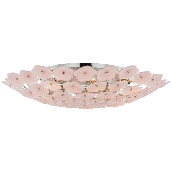 Visual Comfort Signature KS 4068PN-BLS LED Flush Mount, Polished Nickel