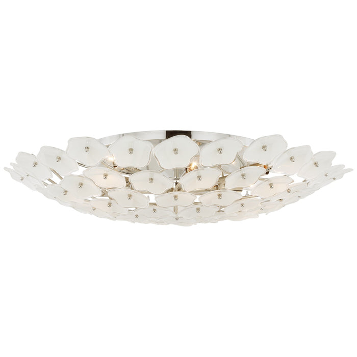 Visual Comfort Signature KS 4068PN-CRE LED Flush Mount, Polished Nickel