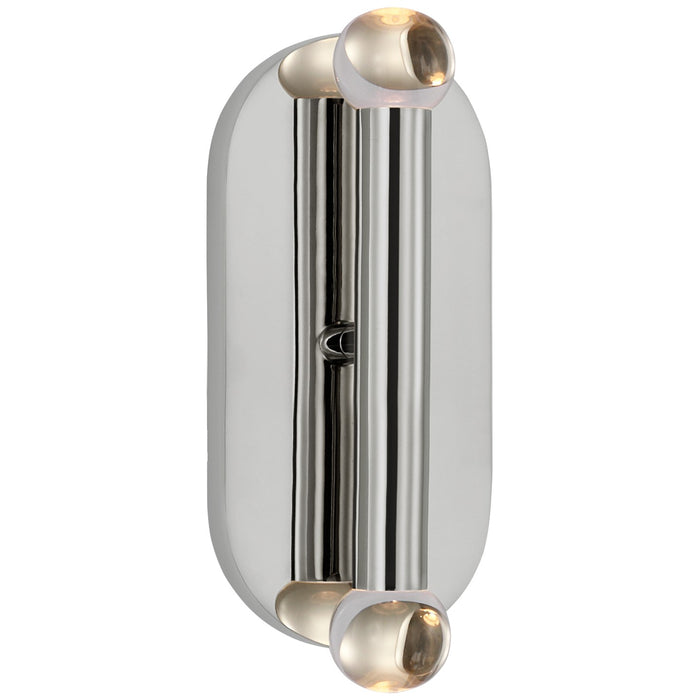 Visual Comfort Signature KW 2282PN-CG LED Wall Sconce, Polished Nickel