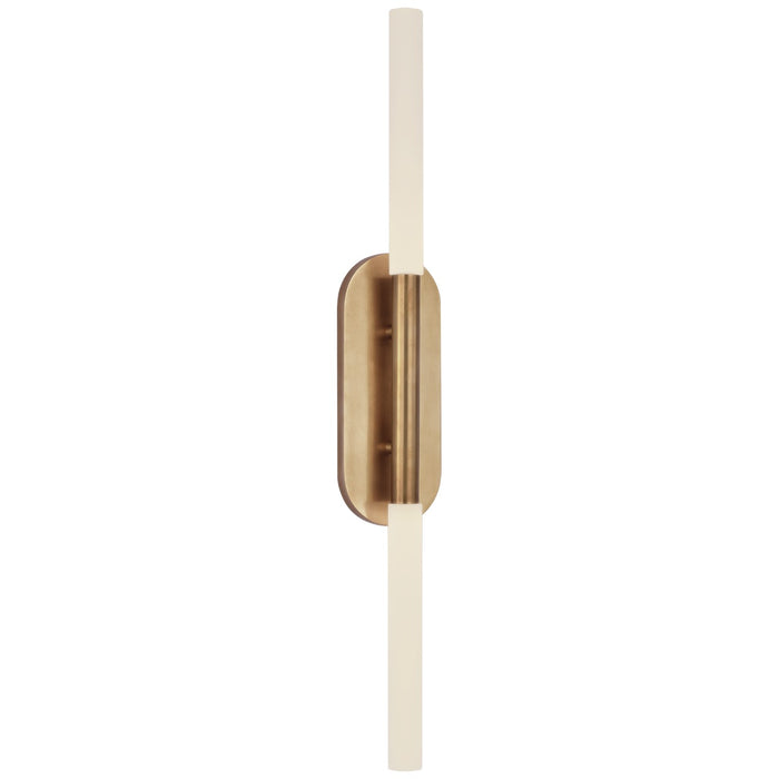Visual Comfort Signature KW 2287AB-EC LED Wall Sconce, Antique-Burnished Brass