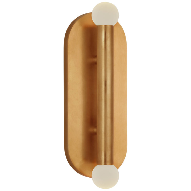 Visual Comfort Signature KW 2287AB-ECG LED Wall Sconce, Antique-Burnished Brass