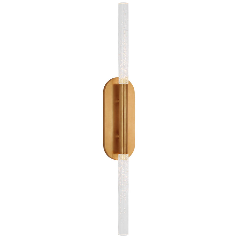 Visual Comfort Signature KW 2287AB-SG LED Wall Sconce, Antique-Burnished Brass