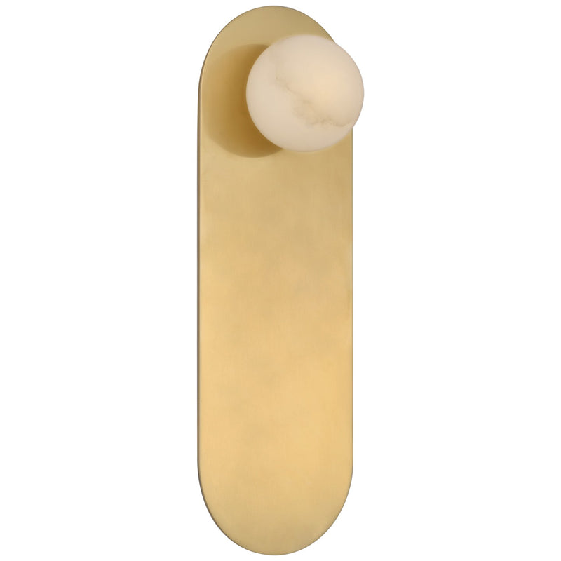 Visual Comfort Signature KW 2522MAB-ALB LED Wall Sconce, Mirrored Antique Brass