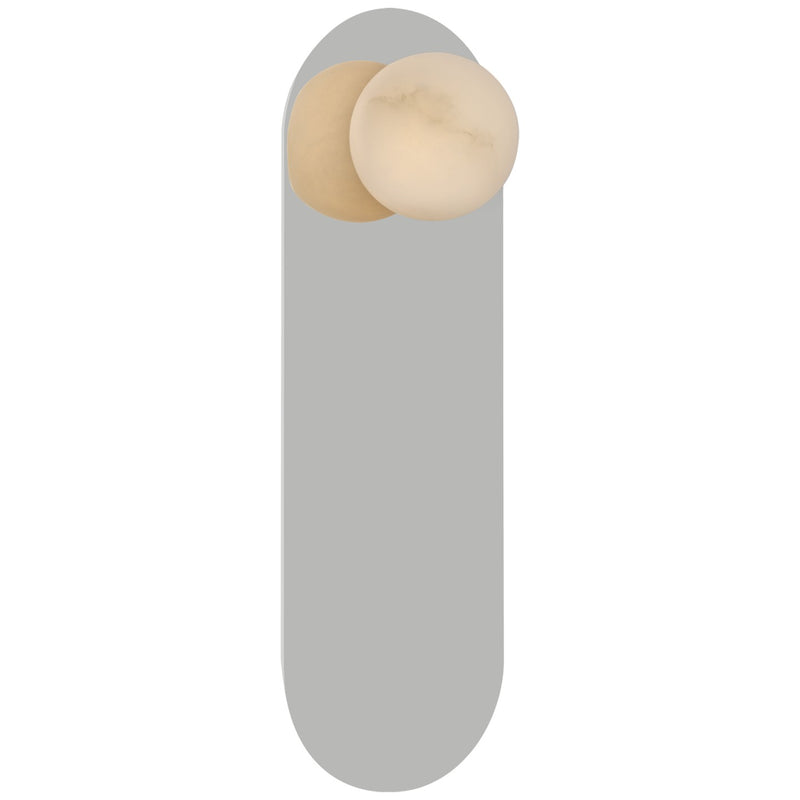 Visual Comfort Signature KW 2522PN-ALB LED Wall Sconce, Polished Nickel