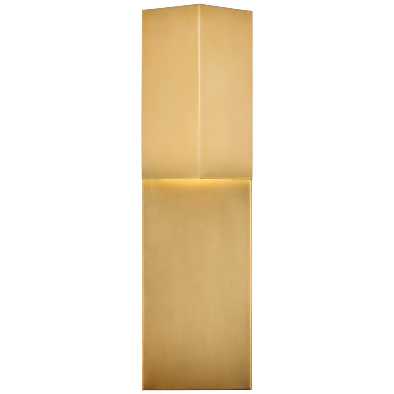 Visual Comfort Signature KW 2779AB LED Outdoor Wall Sconce, Antique-Burnished Brass