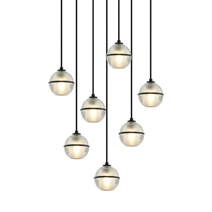 Matteo Lighting C33107MB Seven Light Pendant