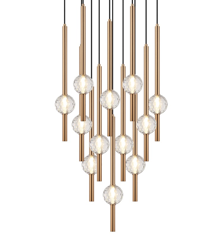 Matteo Lighting C68912AG 12 Light Chandelier