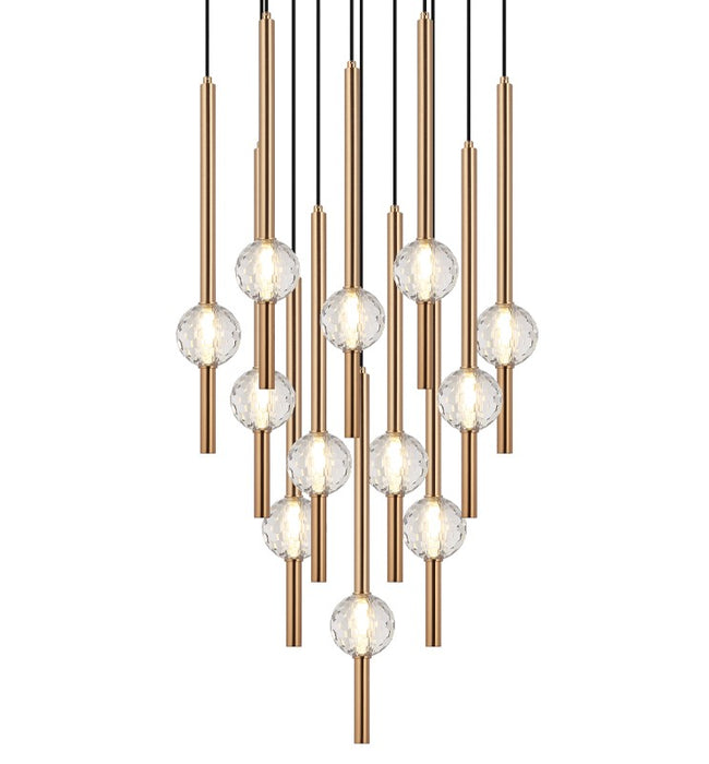Matteo Lighting C68912AG 12 Light Chandelier