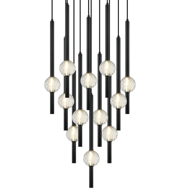 Matteo Lighting C68912MB 12 Light Chandelier