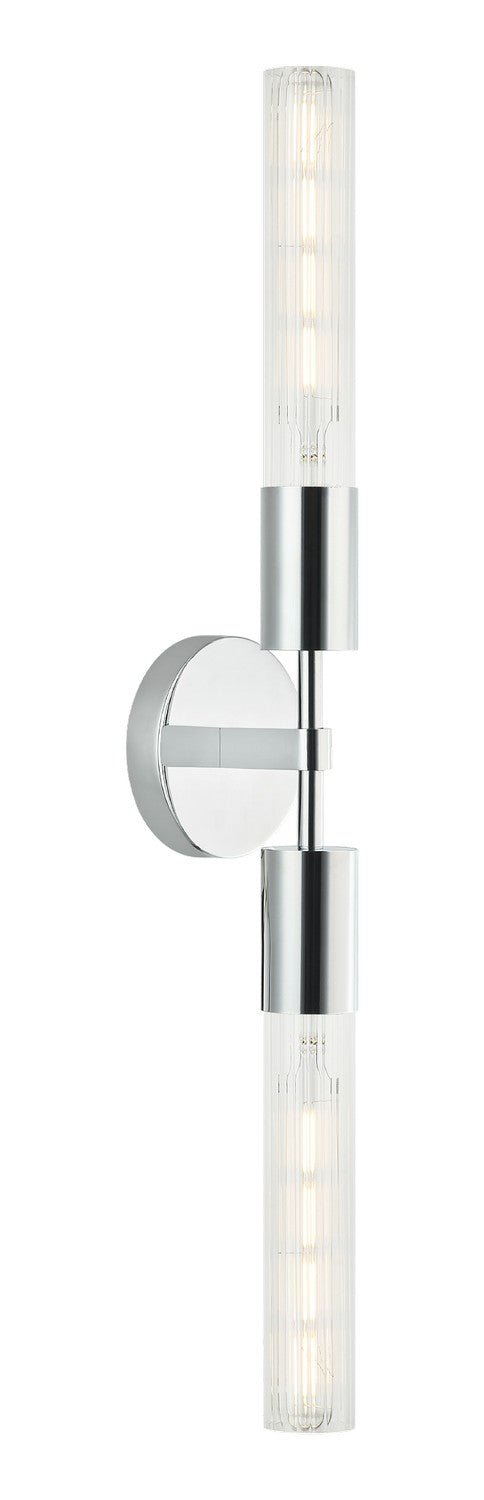 Matteo Lighting S04002CH Two Light Vanity, Chrome