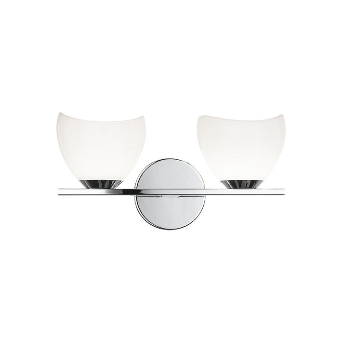 Matteo Lighting S04202CHOP Two Light Vanity, Chrome