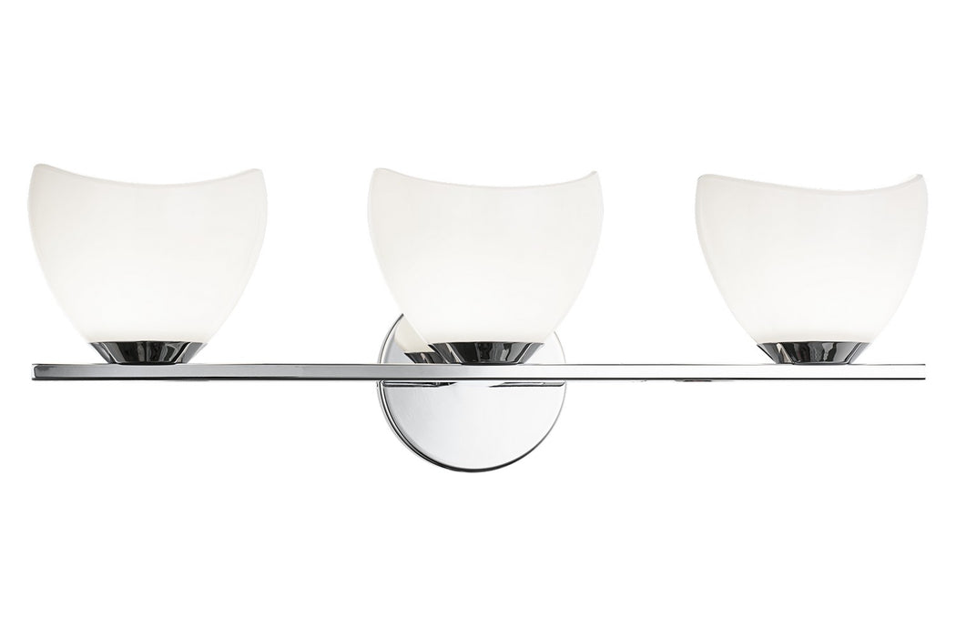 Matteo Lighting S04203CHOP Three Light Vanity, Chrome