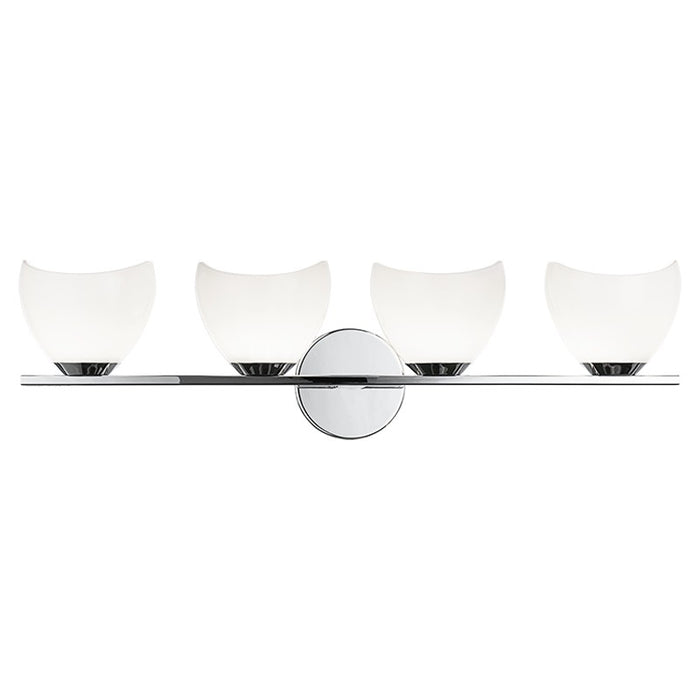Matteo Lighting S04204CHOP Four Light Vanity, Chrome