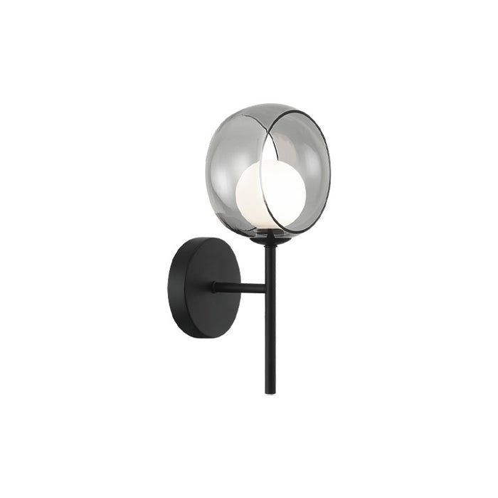Matteo Lighting W60601BKSM LED Wall Sconce