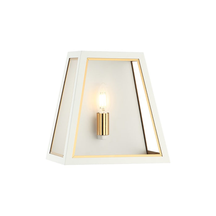 Matteo Lighting W72101WHAG One Light Wall Sconce