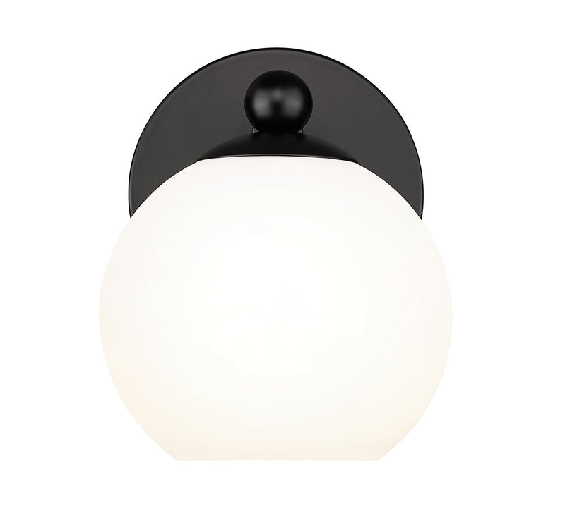 Z-Lite 1100-1S-MB One Light Wall Sconce, Matte Black