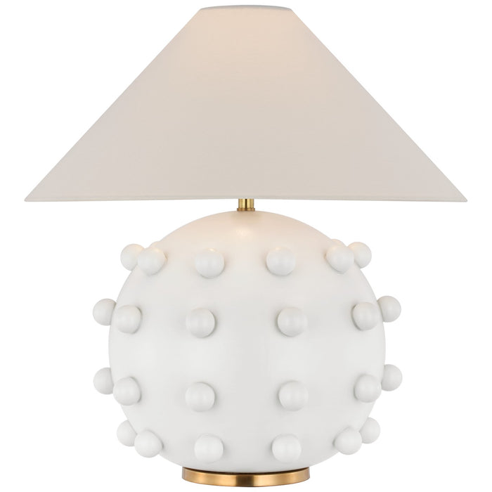 Visual Comfort Signature KW 3027PW-L LED Table Lamp, Plaster White