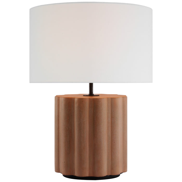 Visual Comfort Signature KW 3210TCT-L LED Table Lamp, Terracotta Stained Concrete