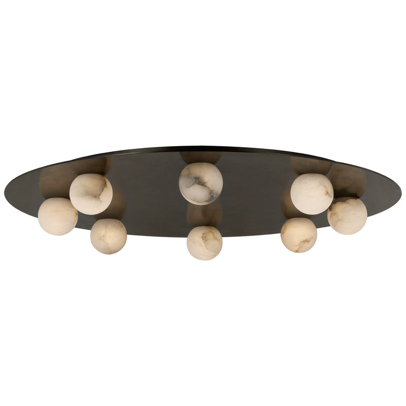 Visual Comfort Signature KW 4521MBZ-ALB LED Flush Mount, Mirrored Bronze