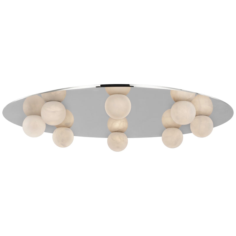 Visual Comfort Signature KW 4521PN-ALB LED Flush Mount, Polished Nickel