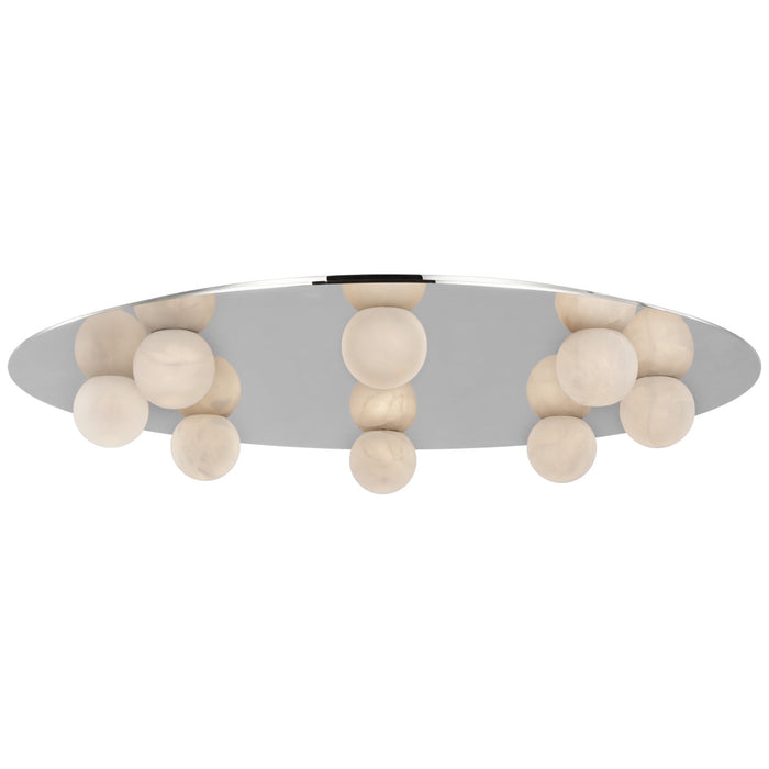 Visual Comfort Signature KW 4521PN-ALB LED Flush Mount, Polished Nickel