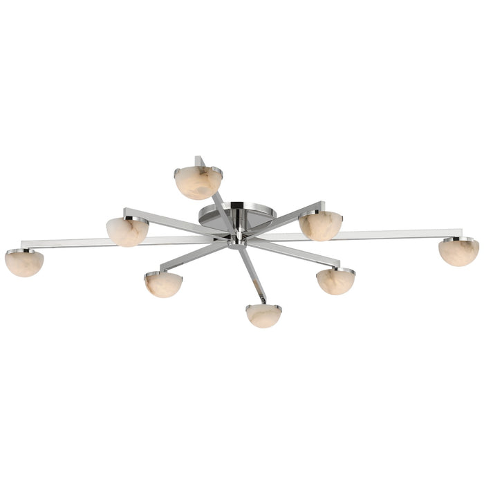 Visual Comfort Signature KW 4623PN-ALB LED Flush Mount, Polished Nickel