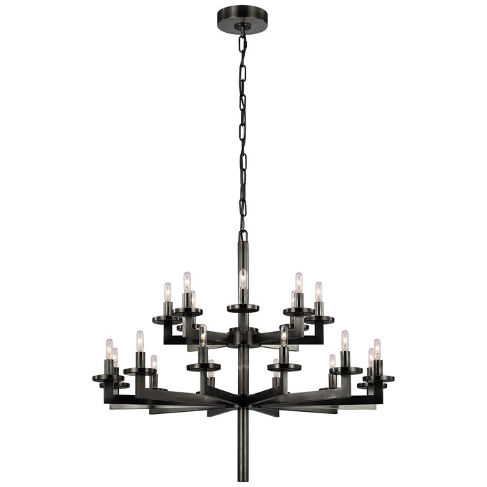 Visual Comfort Signature KW 5201BZ 20 Light Chandelier, Bronze