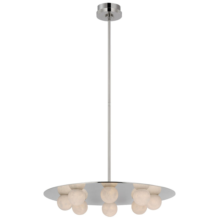 Visual Comfort Signature KW 5521PN-ALB LED Chandelier, Polished Nickel