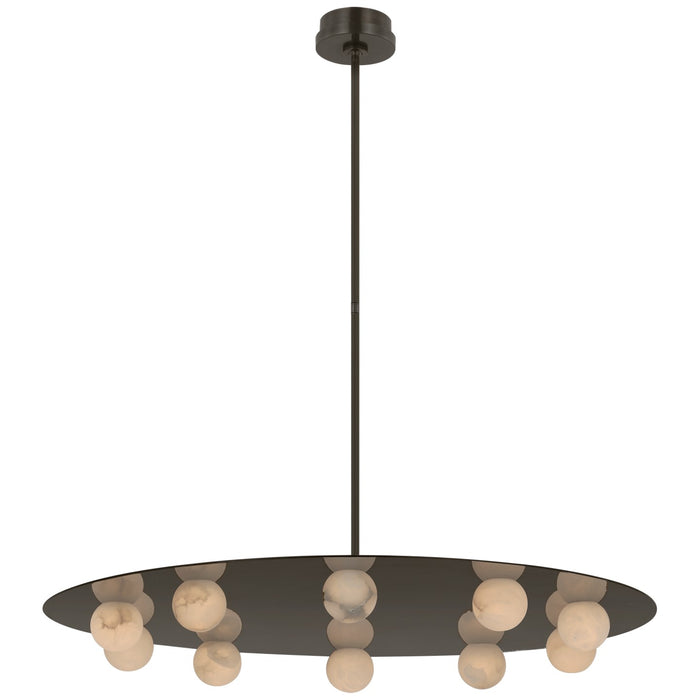 Visual Comfort Signature KW 5522MBZ-ALB LED Chandelier, Mirrored Bronze