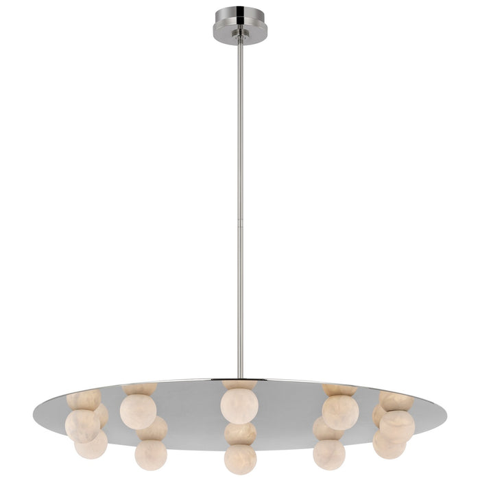 Visual Comfort Signature KW 5522PN-ALB LED Chandelier, Polished Nickel