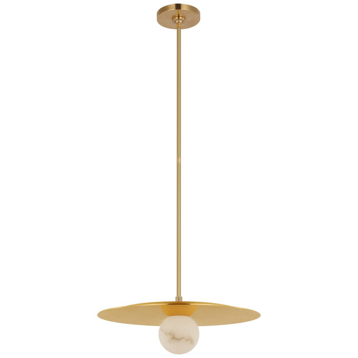 Visual Comfort Signature KW 5526MAB-ALB LED Pendant, Mirrored Antique Brass