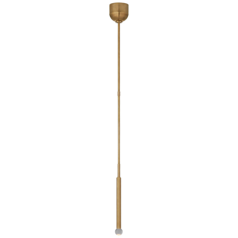 Visual Comfort Signature KW 5586AB-CG LED Pendant, Antique-Burnished Brass